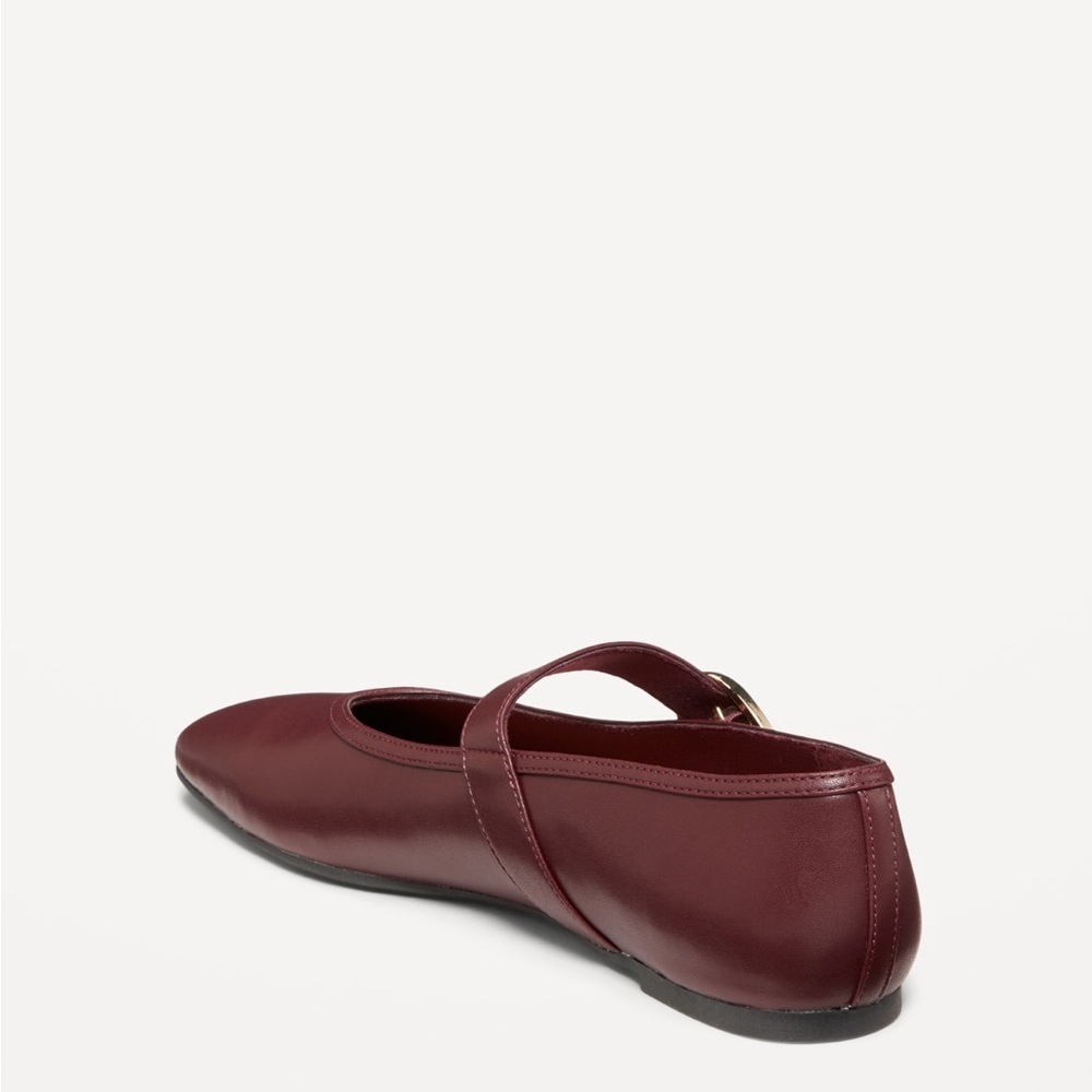 NWT Chic Clove / Burgundy Mary Jane Flats - Picture 5 of 8